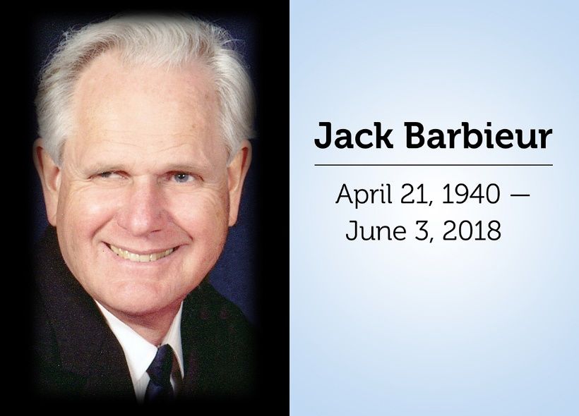 Jack Barbieur April 21, 1940 - June 3, 2018